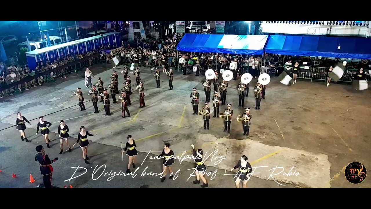 D'Original Band of Prof HF Rubio bacoor Marching band fancy drill 2023 Dasmariñas cavite town fiesta
