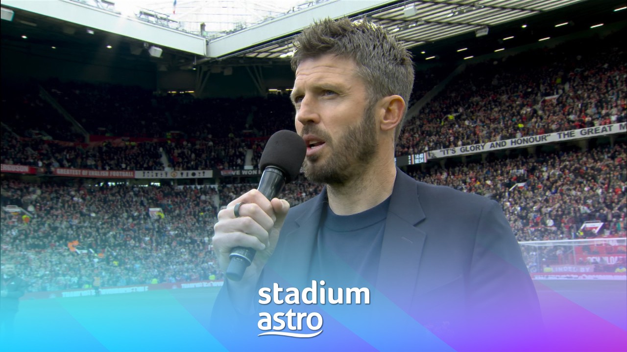 Michael Carrick's FULL speech after Manchester United's final home game of the season