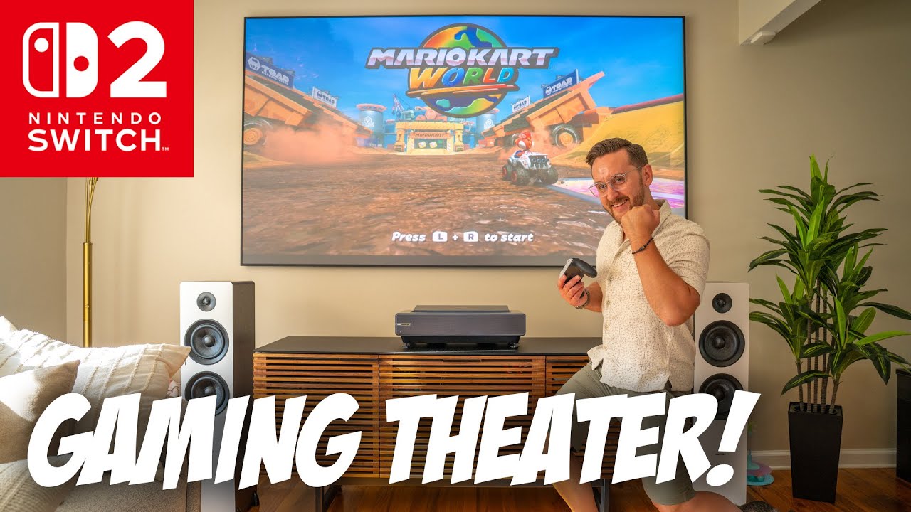 My Nintendo Switch 2 Gaming Setup &ndash; Living Room Home Theater Tour! (2025)