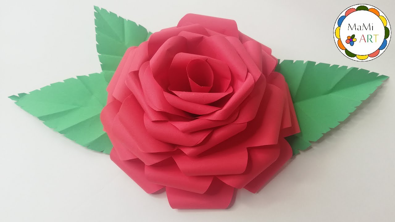 Jak krok po kroku zrobić śliczną różę z papieru  🌹 Paper Flower DIY Ideas 🌹