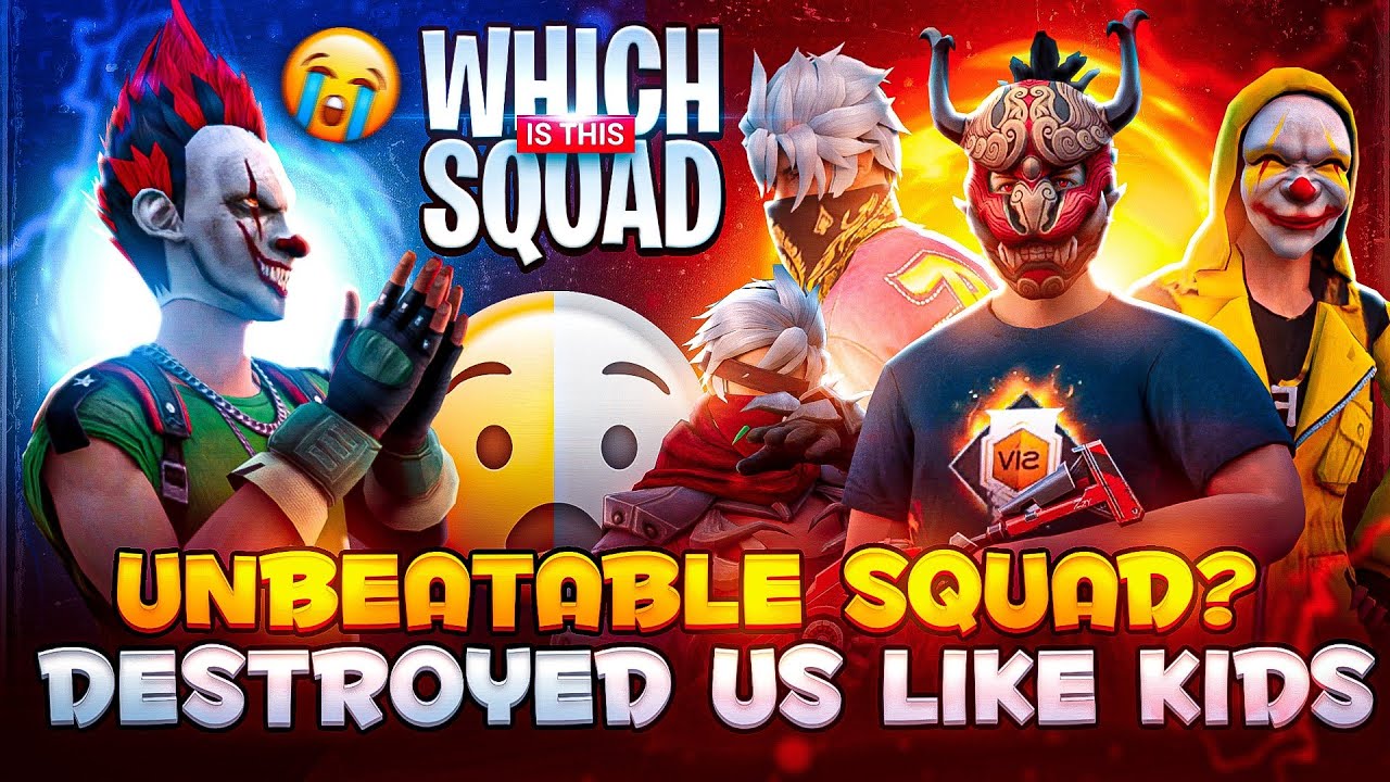 Which Squad Is This ❓🤯😭 They Destroyed Us Like Kids 👶🍼 NEW UNBEATABLE SQUAD ♨️ - Garena Free Fire