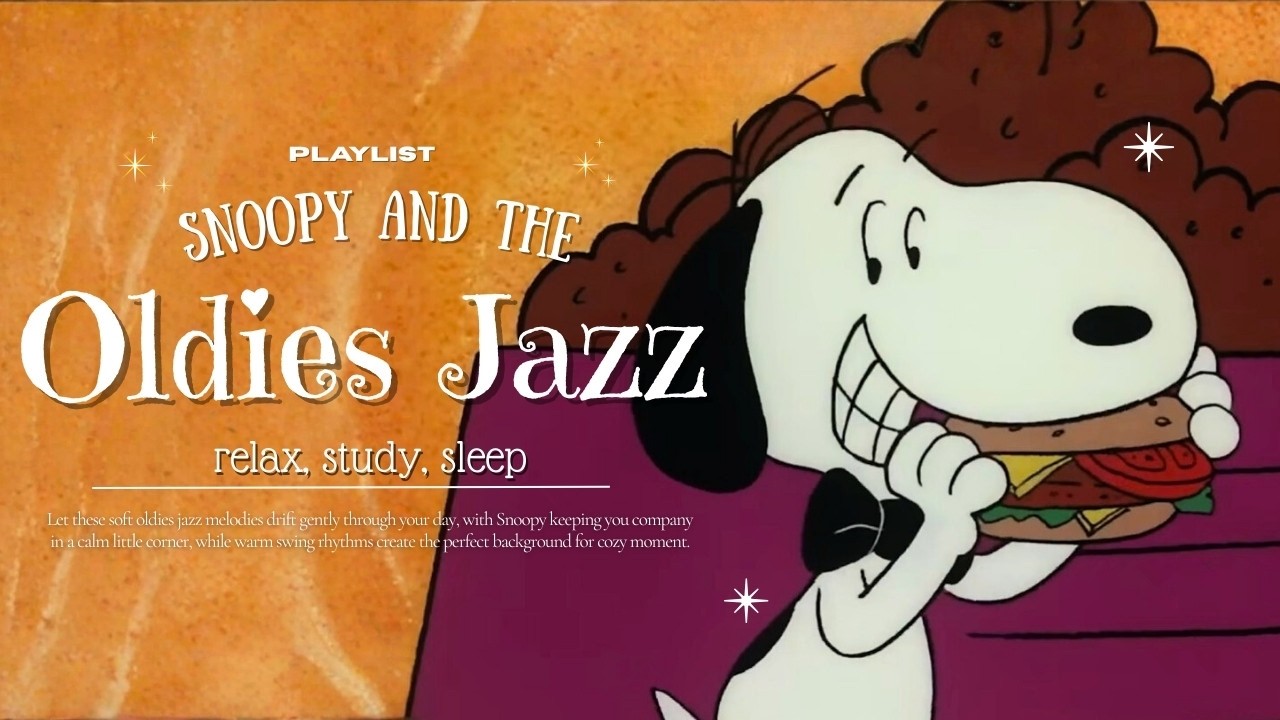 [𝗽𝗹𝗮𝘆𝗹𝗶𝘀𝘁] Hamburger Jazz Date with Snoopy 🍔⭐Happy Oldies Melodies to Lift Your Mood