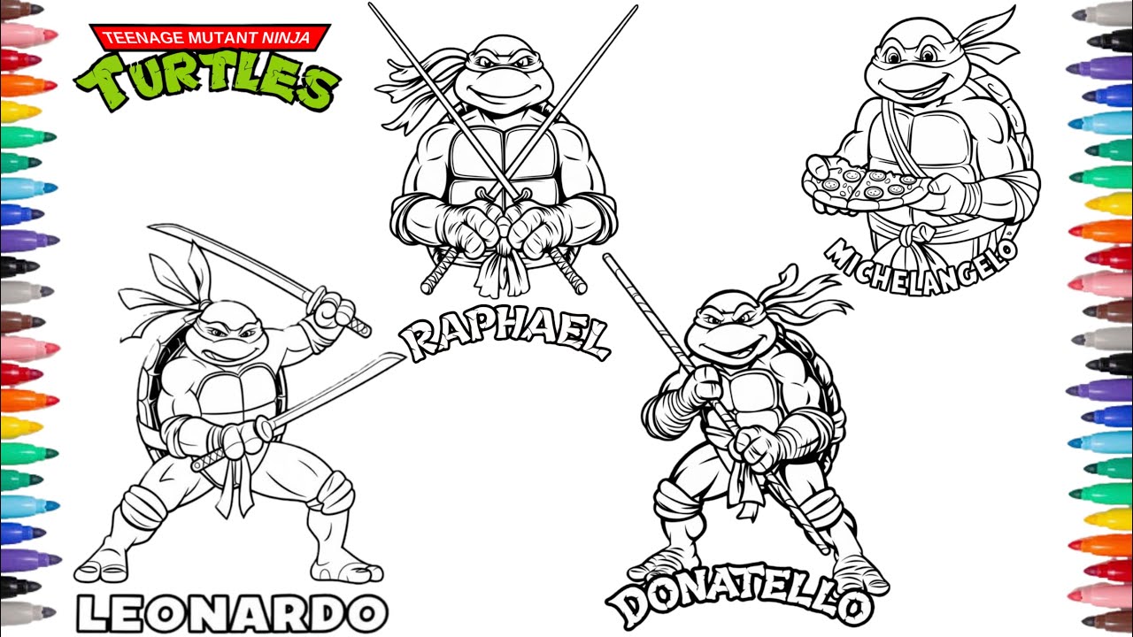 Teenage Mutant Ninja Turtles Coloring Page | TMNT