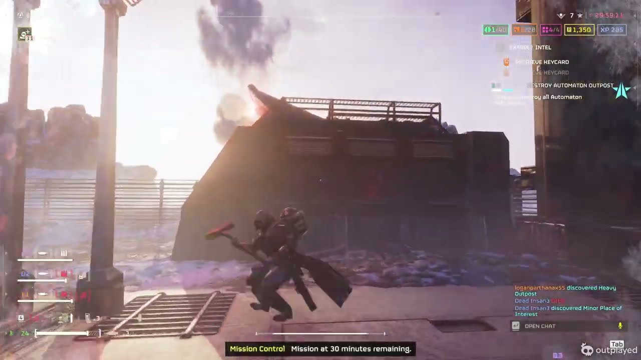 Helldivers 2 Modded Gameplay Automaton Front Commando Operation Difficulty 7 with Friends.