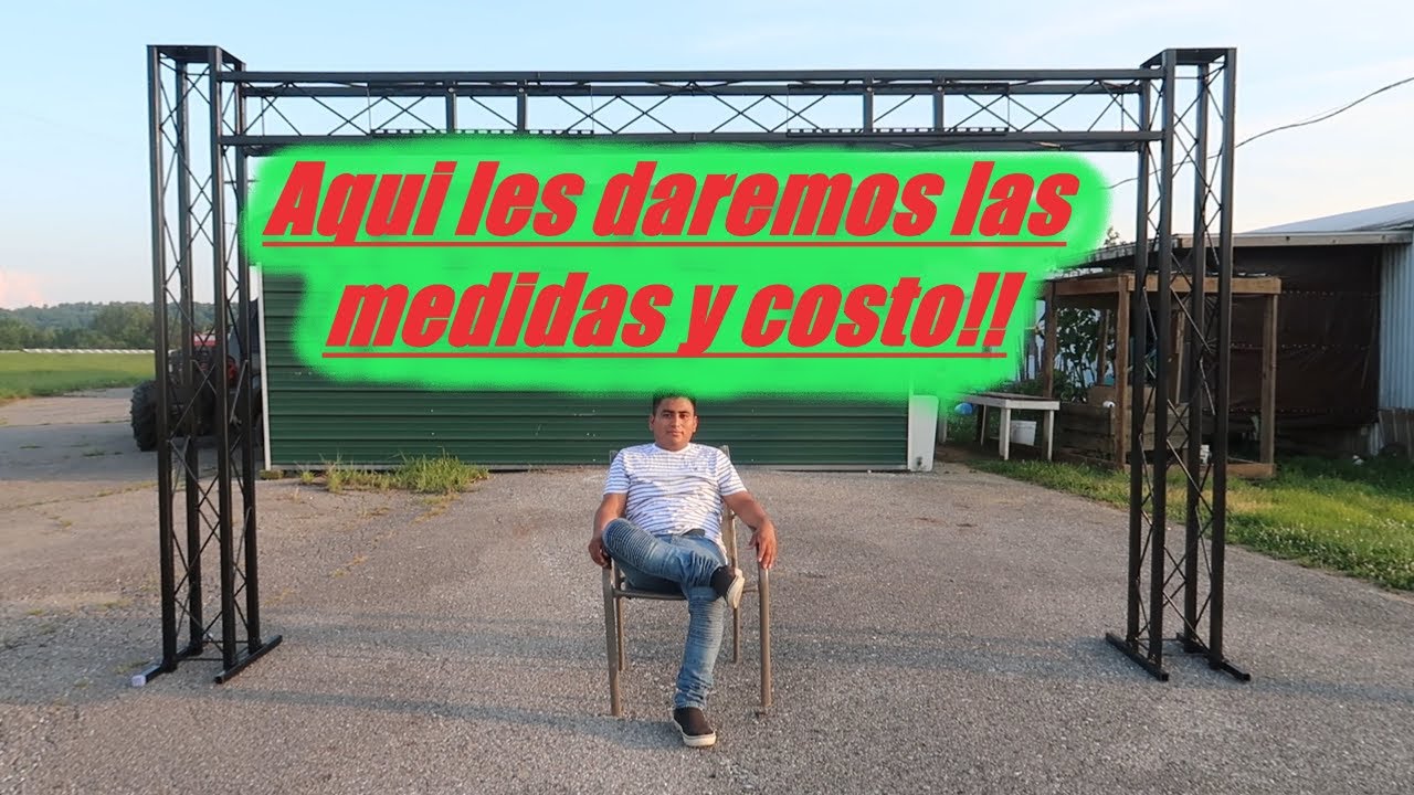 Así quedo nuestra estructura/como armar estructura para iluminación.