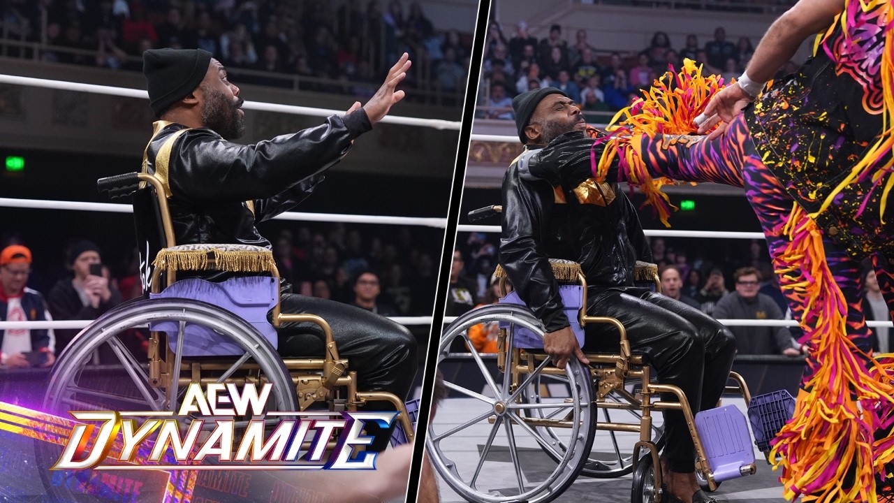 Young Bucks Superkick FTR + Биг Сток в инвалидном кресле! | AEW Dynamite, 18.02.2026