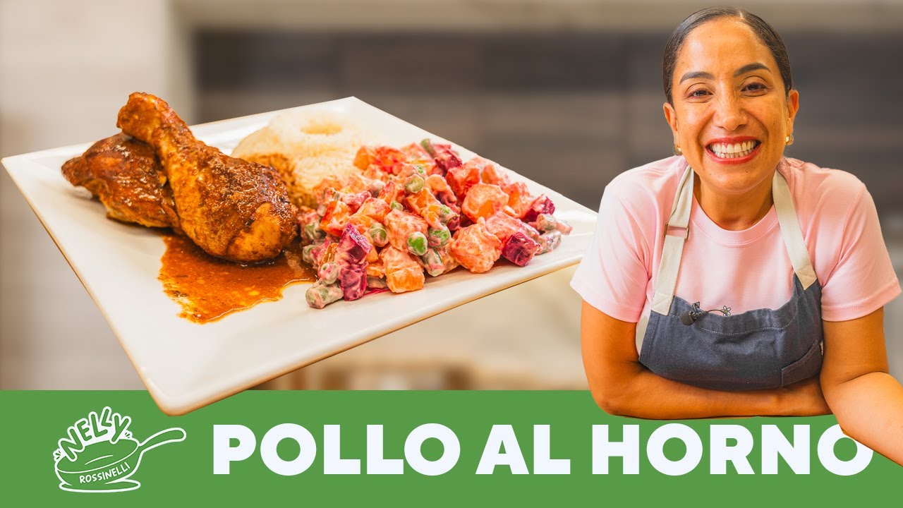 POLLO AL HORNO CON ENSALADA RUSA | COCINANDO CON NELLY ROSSINELLI