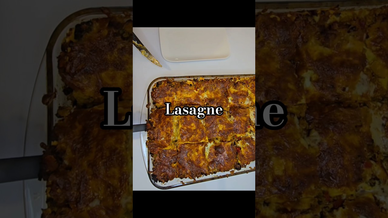 Lasagnes maison 🍝Fondantes, généreuses et bien gratinées 😋