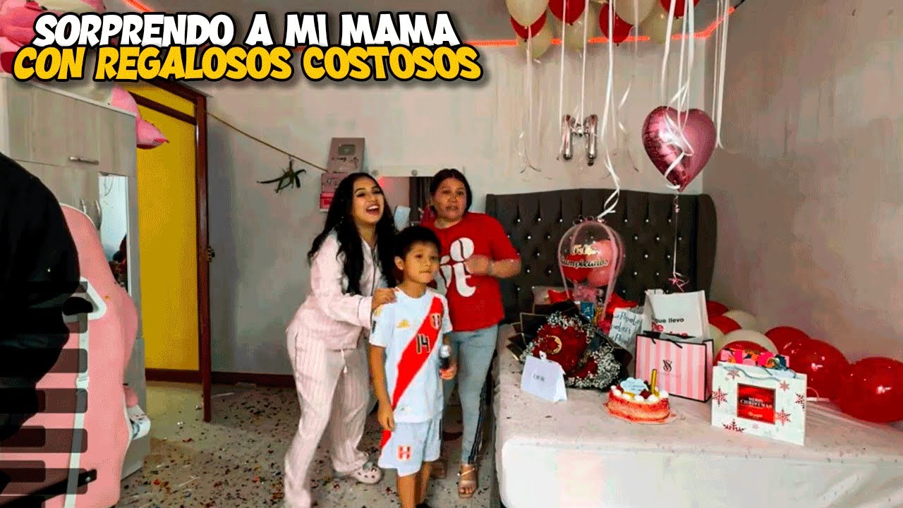 DANIELA TAQUIRE SORPRENDE A SU MAMA POR SU CUMPLEAÑOS 😍