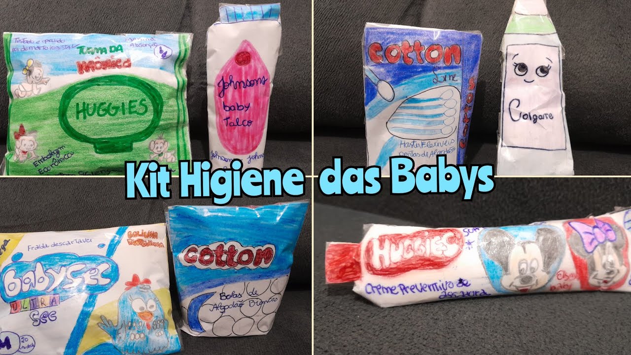 Com fazer kit de higiene para bonecas