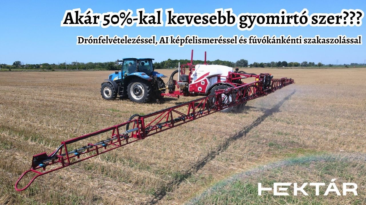 Kipróbálták a tarlón: olcsóbb, hatékonyabb gyomirtás - akár 50%-os növényvédő szercsökkentéssel