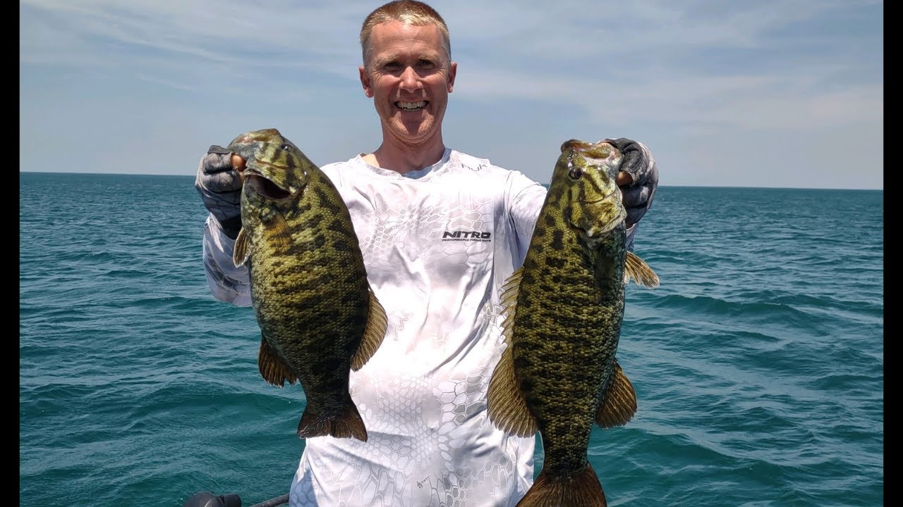 Lake Michigan Smallmouth Bass Fishing