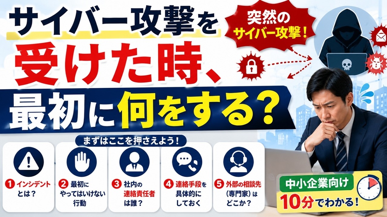 ホワイトハッカーが教える！　『中小企業向けの10分CSIRT入門』、「CSIRT（シーサート）」って何？　難しく考えることはありません。