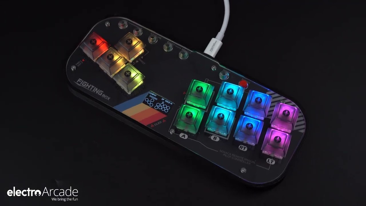 Fighting Box mini HitBox LED WASD controller V3