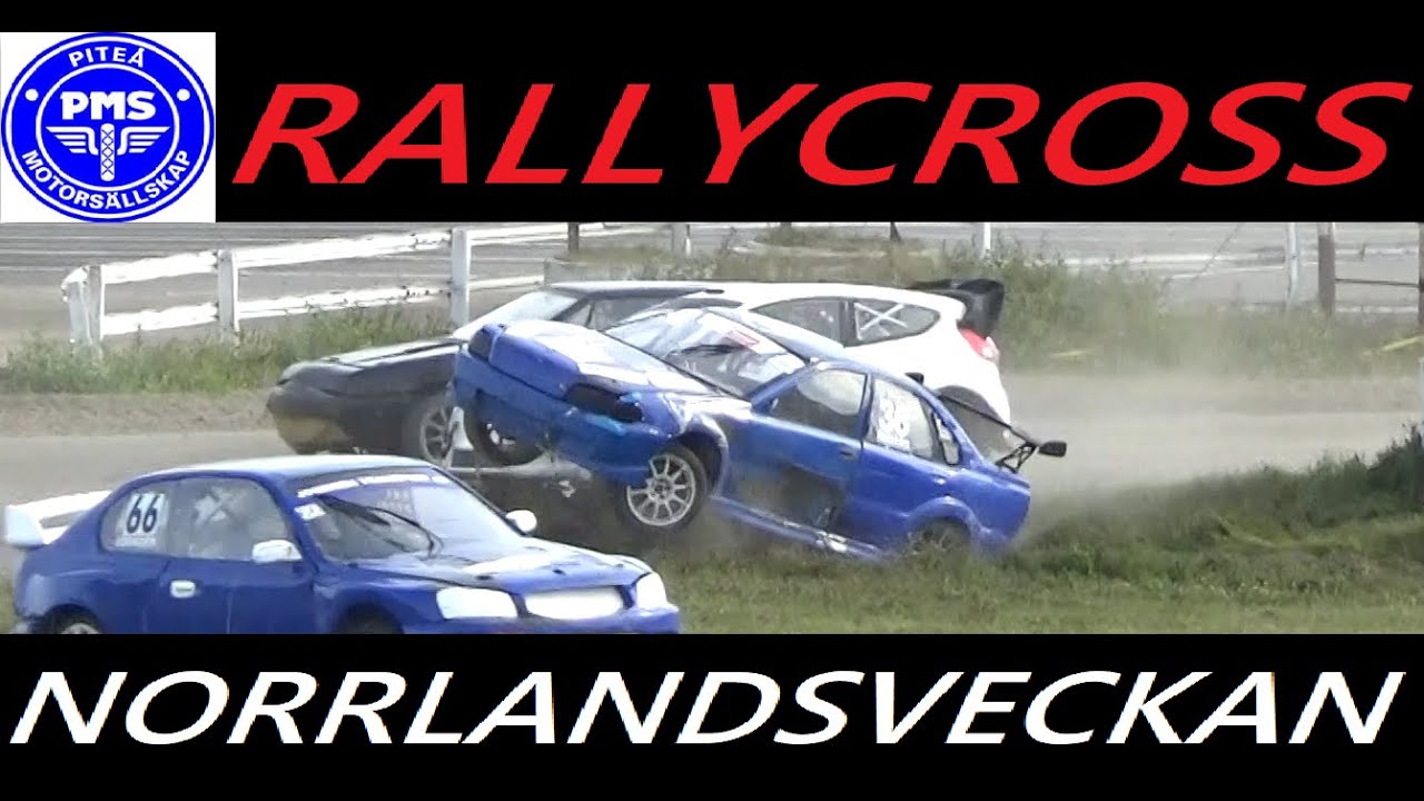 Rallycross Piteå Finaldagen - Fight, Smällar och Crash