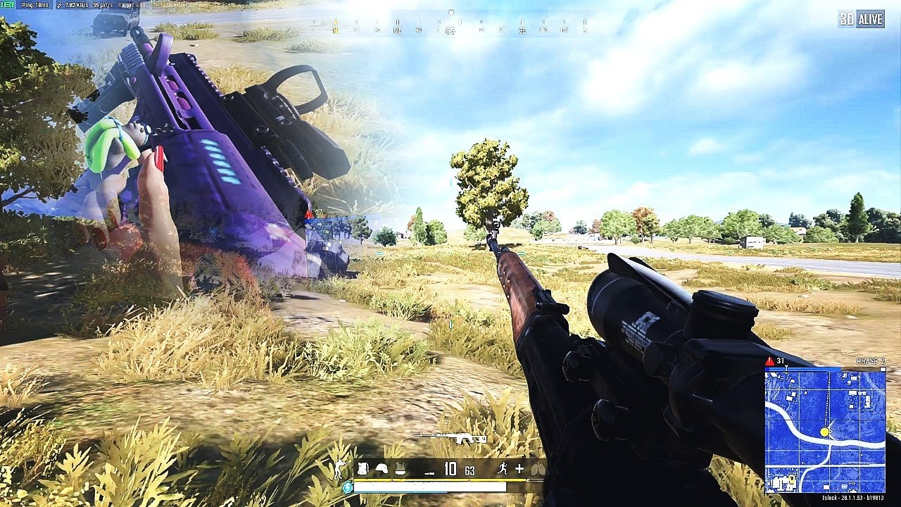 PUBG ERANGEL SOLO AUG + DRAGUNOV !!