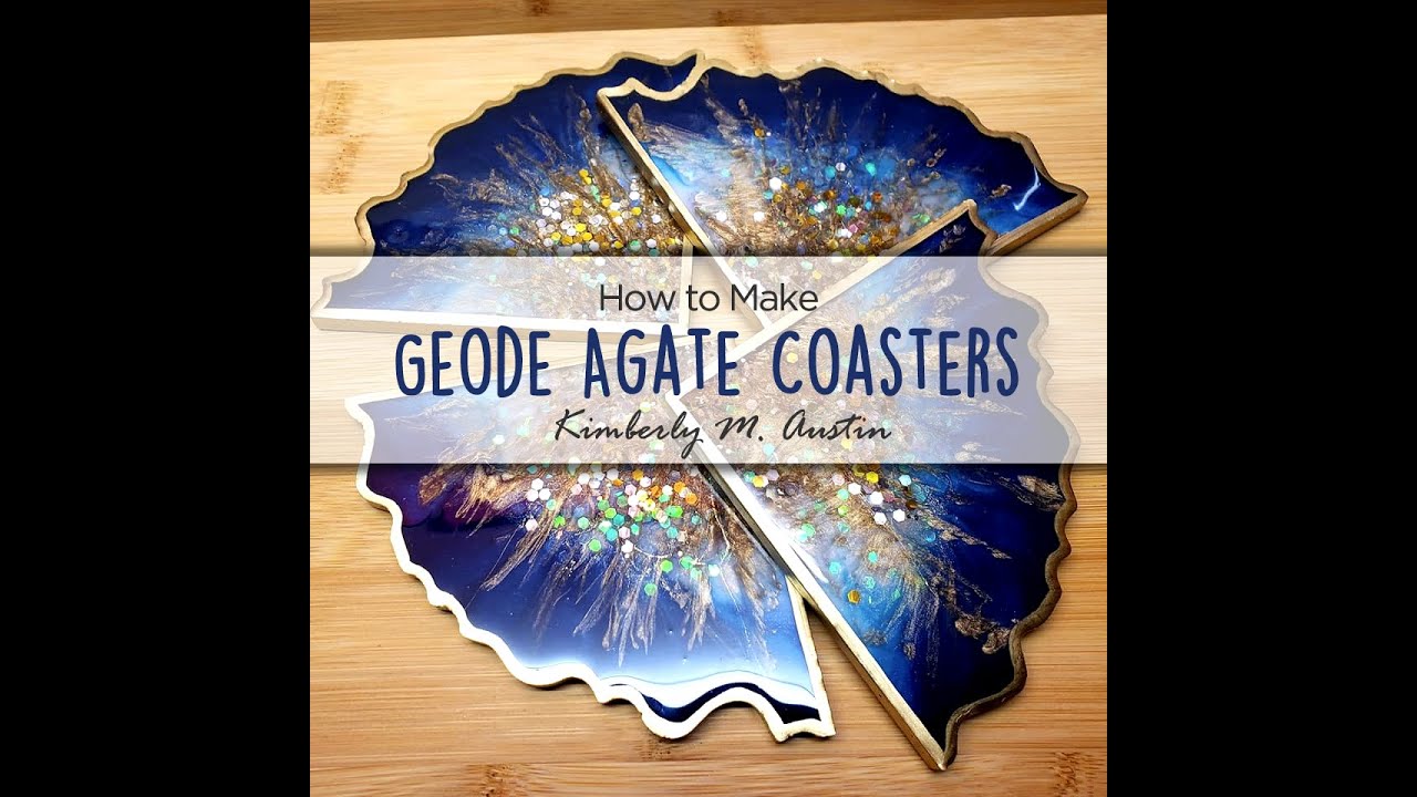 How to Make Geode Agate Resin Coasters