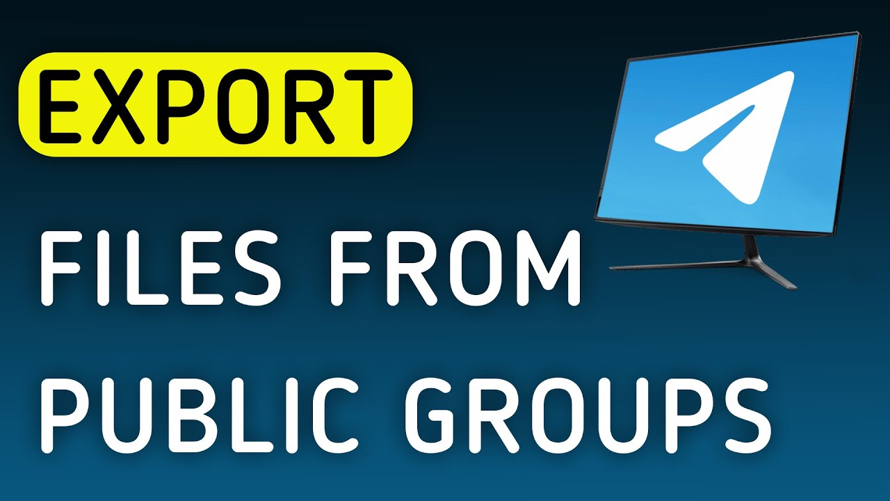 How To Export Files From Public Groups On Telegram App On PC (New Update)