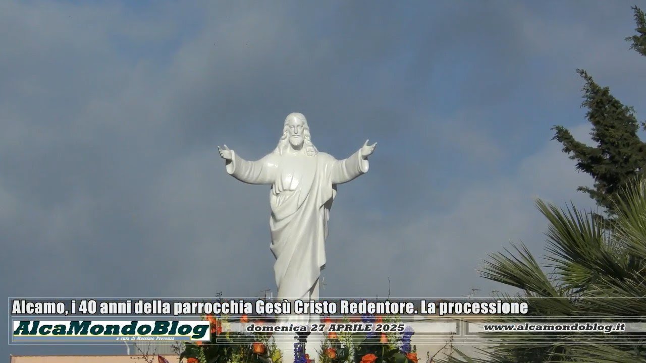 Alcamo, i quarant'anni della parrocchia Gesù Cristo Redentore. La processione