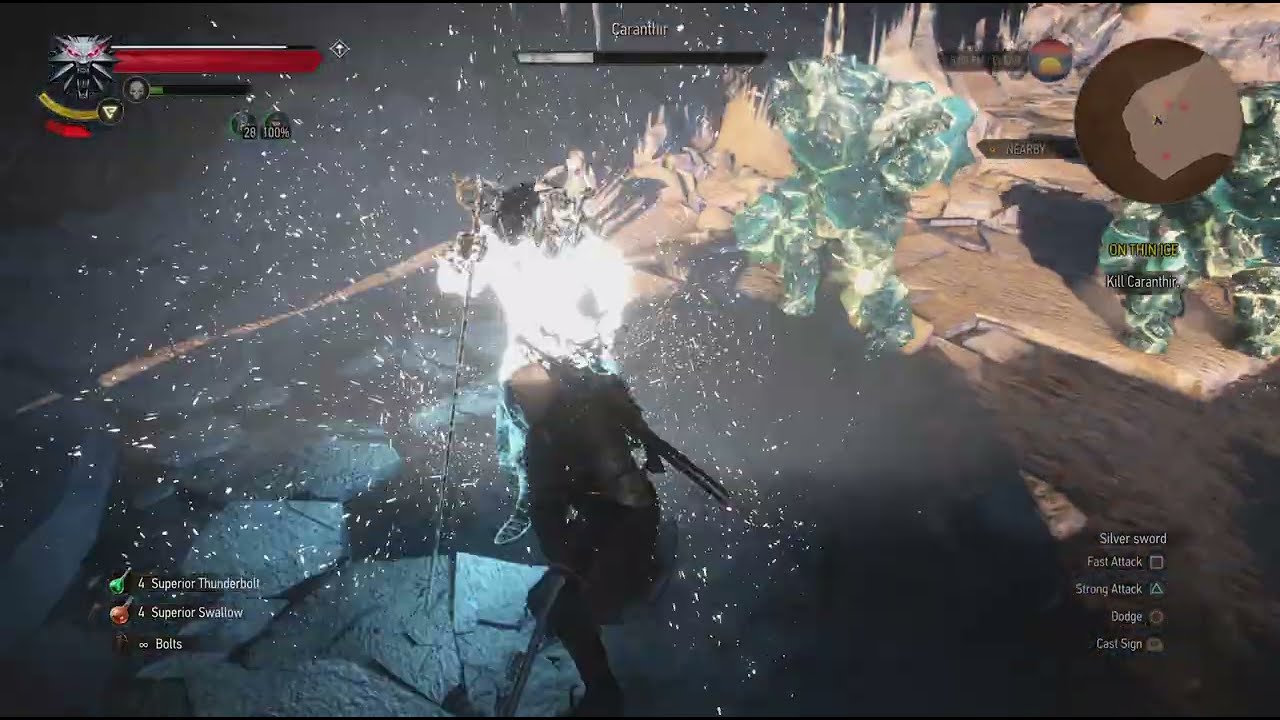 Caranthir Boss Fight - Death March Difficulty - The Witcher 3: Wild Hunt