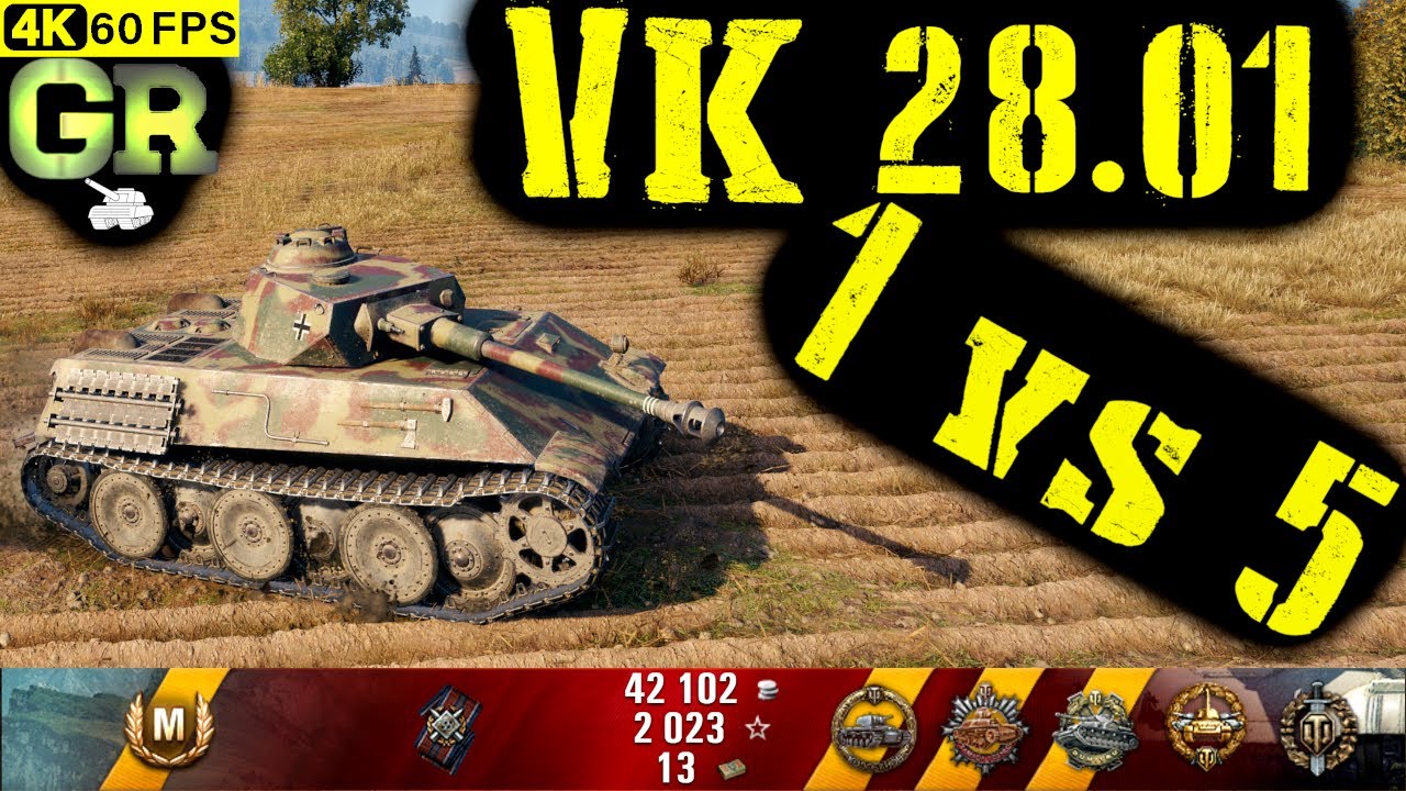 World of Tanks VK 28.01 Replay - 6 Kills 2.4K DMG(Patch 1.4.1)