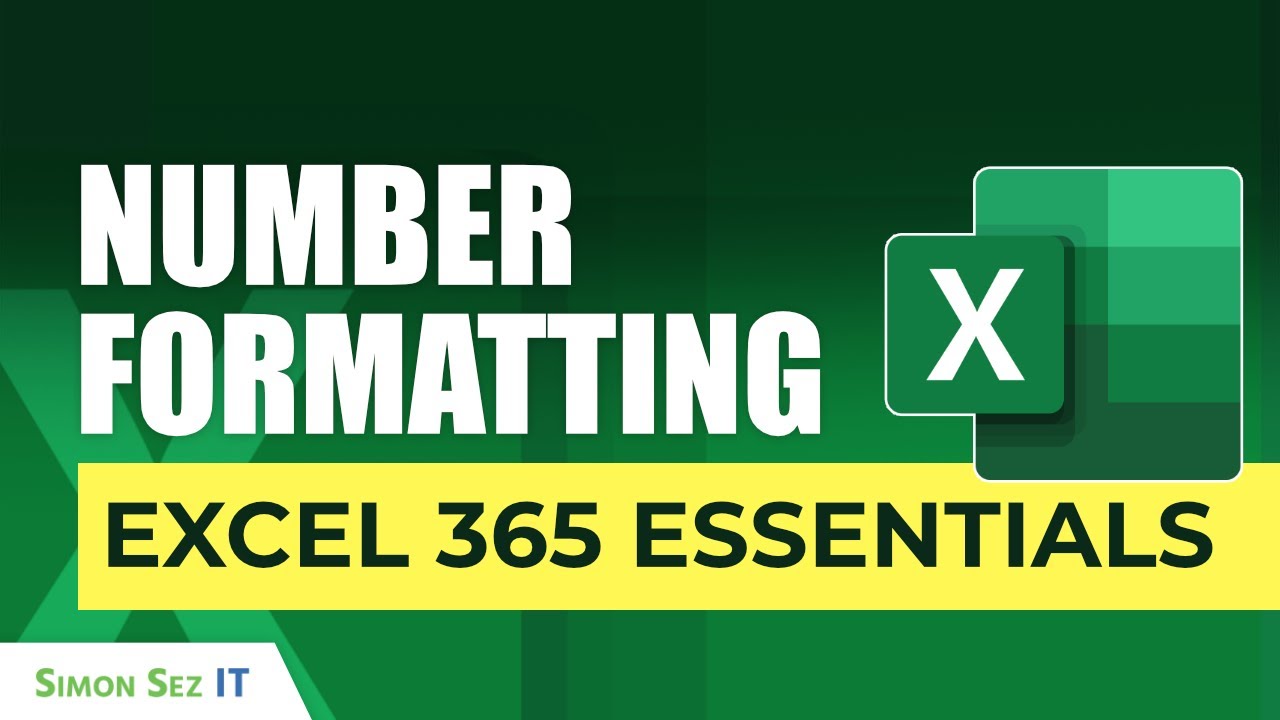 Understanding Number Formatting in Excel 365