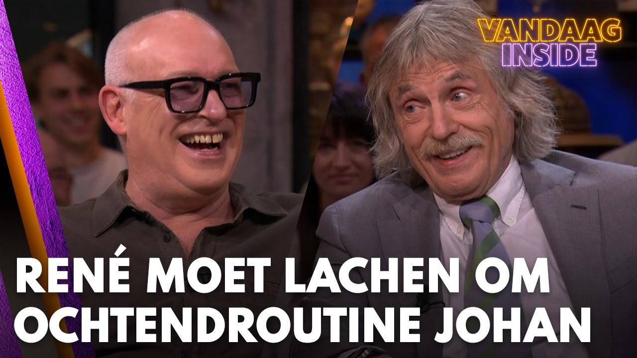 René moet lachen om ochtendroutine van Johan | VANDAAG INSIDE