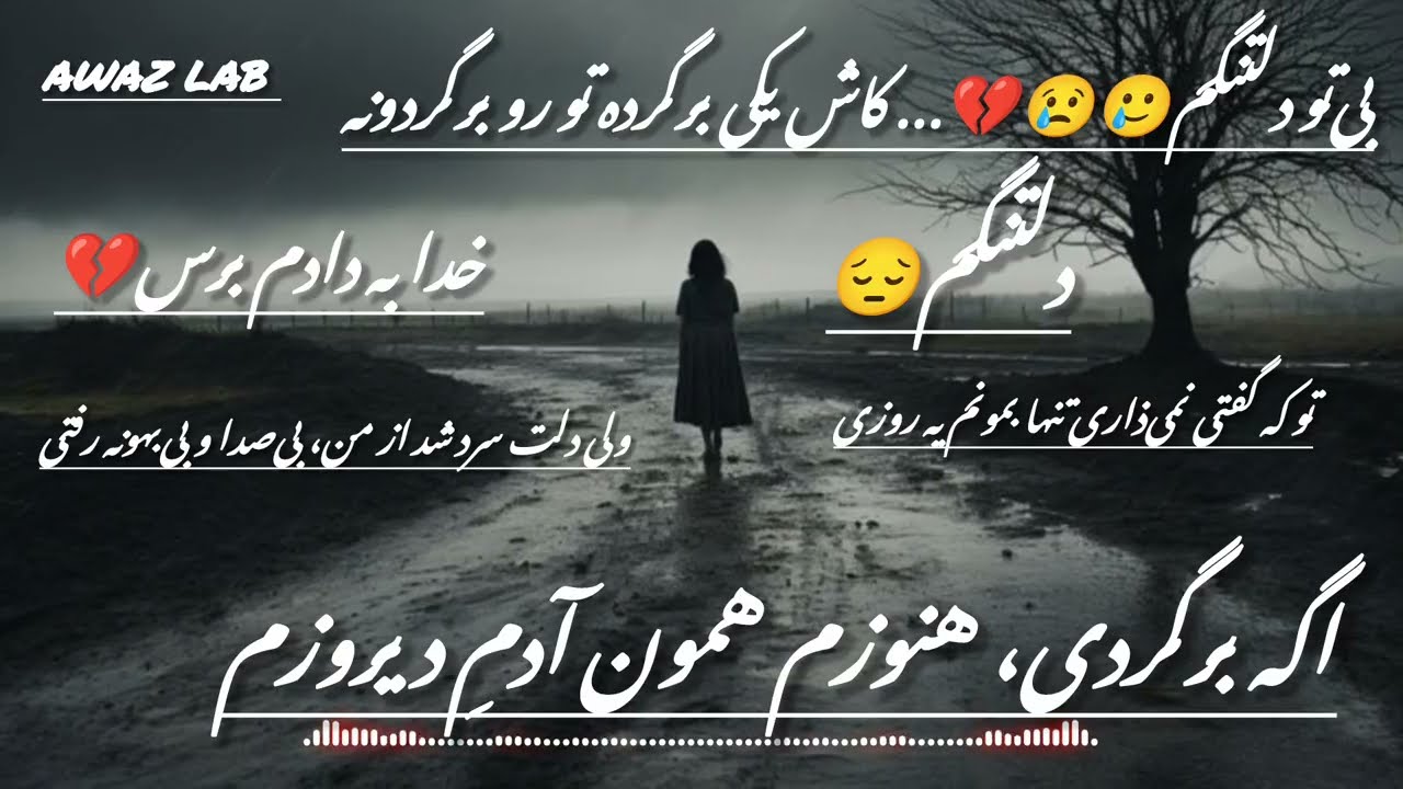 Sad Persian love song اهنگ جدید دل شکسته بی‌تو دلتنگم
