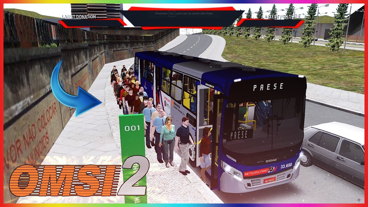 🟠 ÔNIBUS LOTADO! LINHA PAESE 001-SANTO AMARO / CAPÃO REDONDO l Mapa Largo Treze l OMSI 2