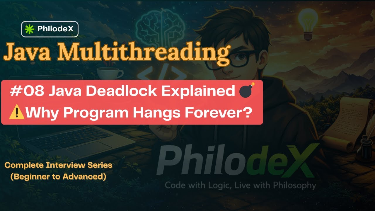 #08 | Java Deadlock Explained 💣 | Why Program Hangs Forever? ⚠️