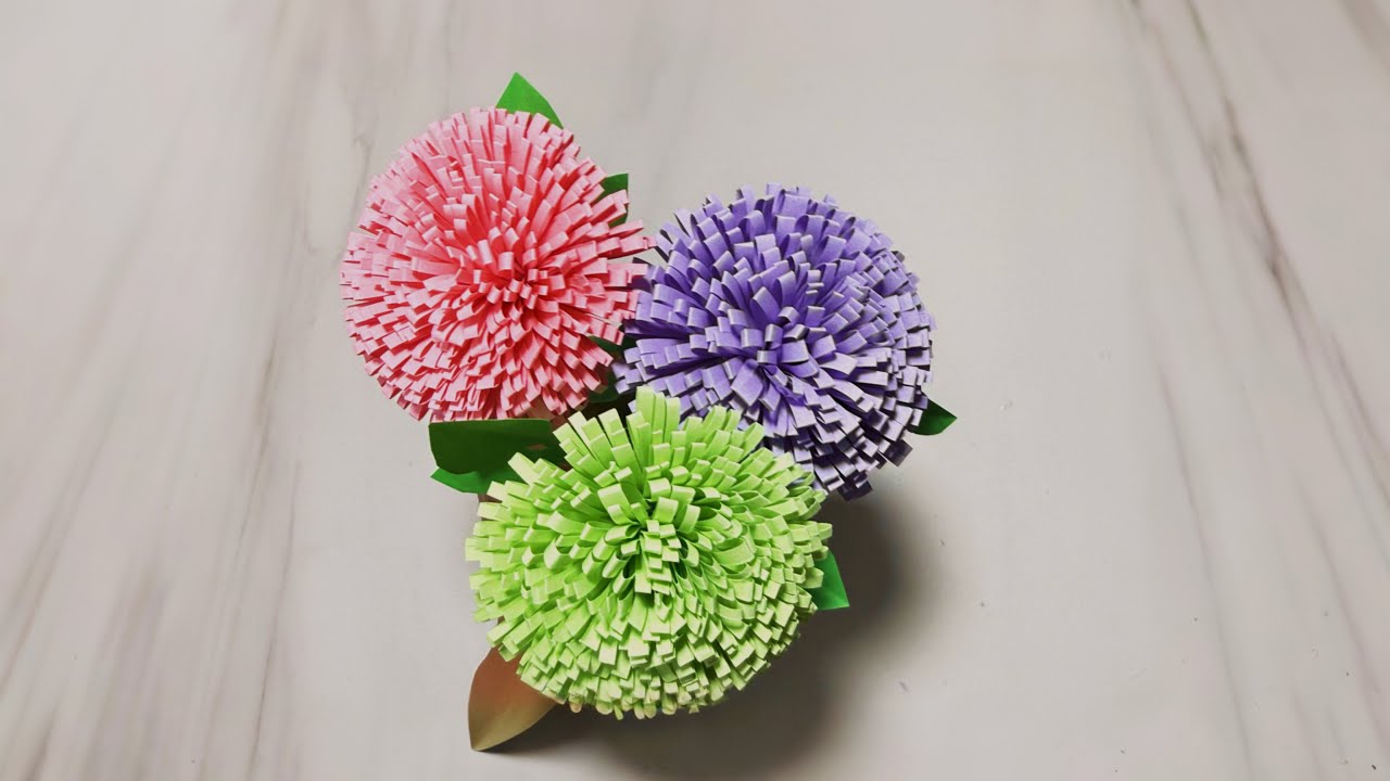 Paper DIY | Simple way to make flower from paper 