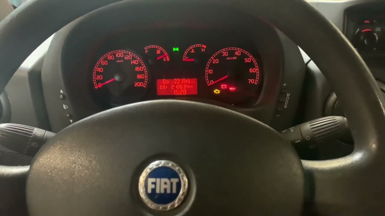 Сброс индикатора уровня масла Fiat Doblo 2007