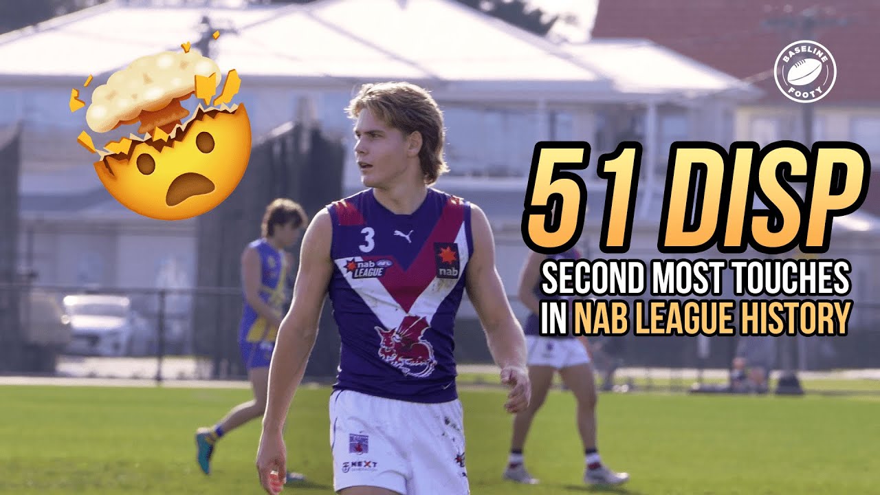 WILL ASHCROFT 51 TOUCHES v Western Jets!! Second most in NAB League History