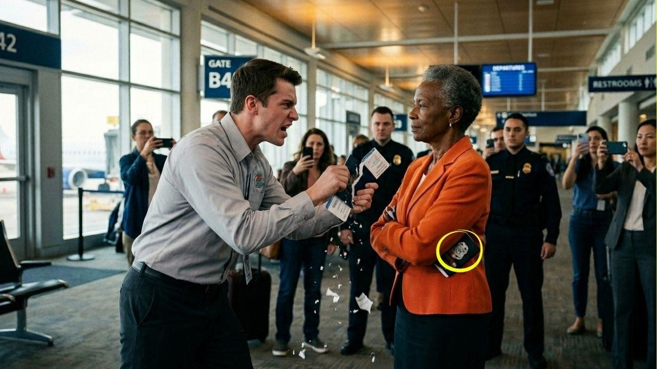 EMPLEADO de AEROPUERTO humilla ANCIANA al embarcar ella revela ser AUTORIDAD FEDERAL