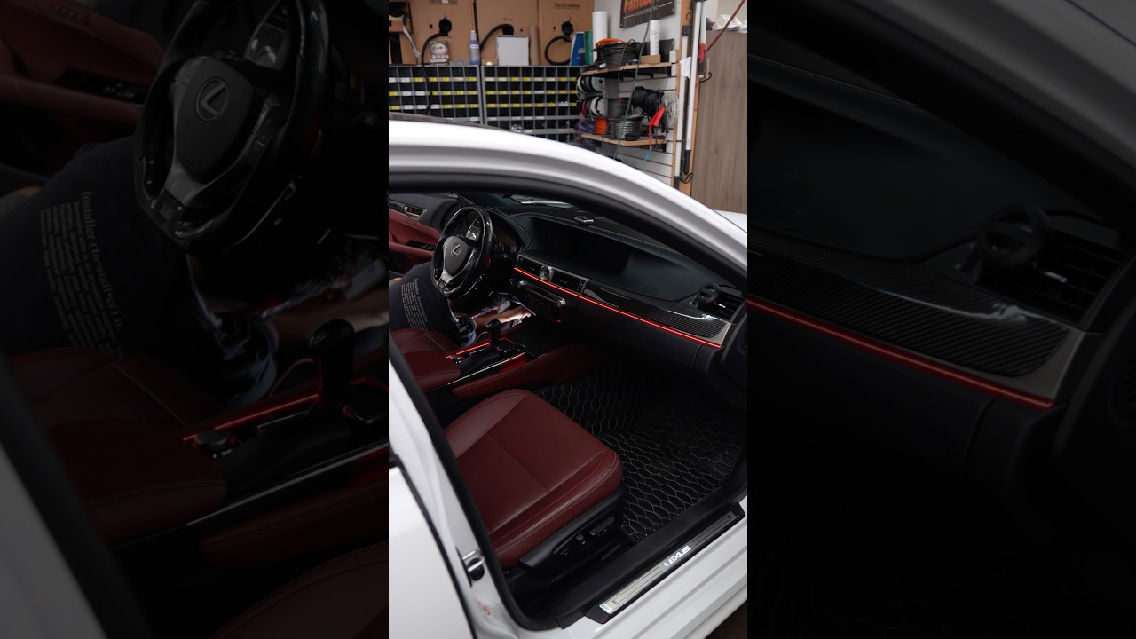Clean Lexus GS Build Gets Custom Interior Lighting Upgrade #custom #cars #carmods #lexusgs #shorts