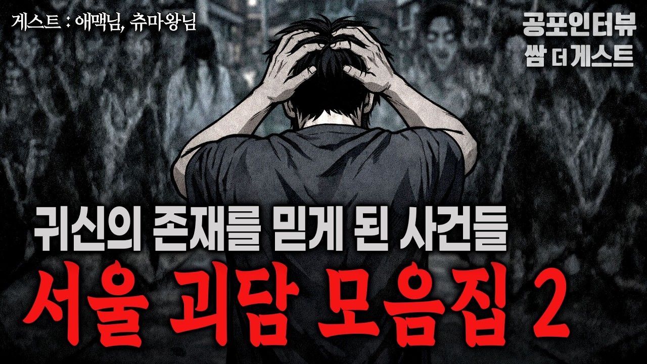 【실화 공포인터뷰】 서울 괴담 모음집2 (귀신의 존재를 믿게 된 사건들)ㅣ쌈무이 공포라디오ㅣ쌈더게스트ㅣ무서운이야기ㅣ시참ㅣ괴담ㅣ소름ㅣ심야