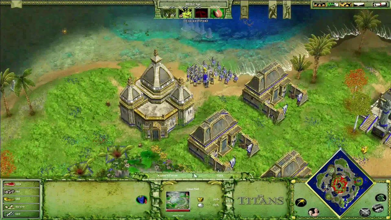 Age of Mythology Titans Campaign Level 12: War of the Titans - Titan Difficulty