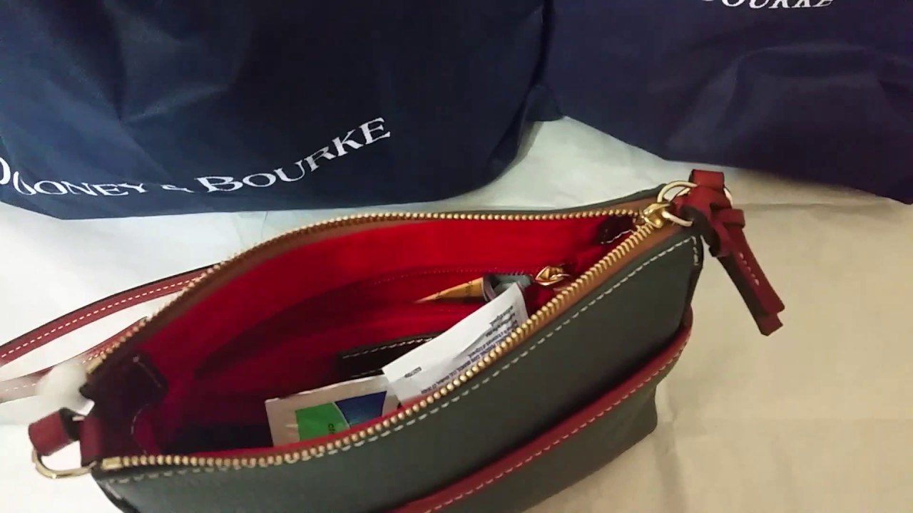 Dooney & BOURKE:: Pebble Grain Leather Ginger Pouchett