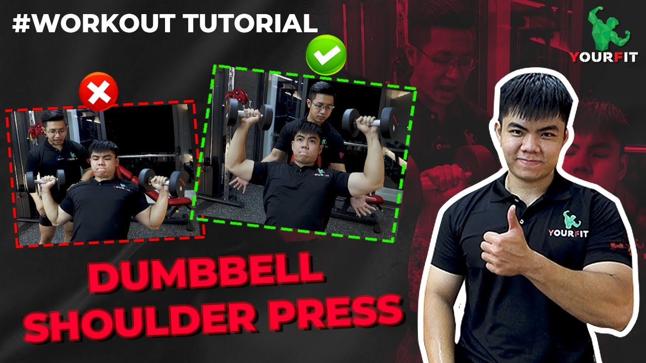 Hướng dẫn DUMBBELL SHOULDER PRESS - kĩ thuật TẬP VAI cho người mới | Beginner Workout Tutorial