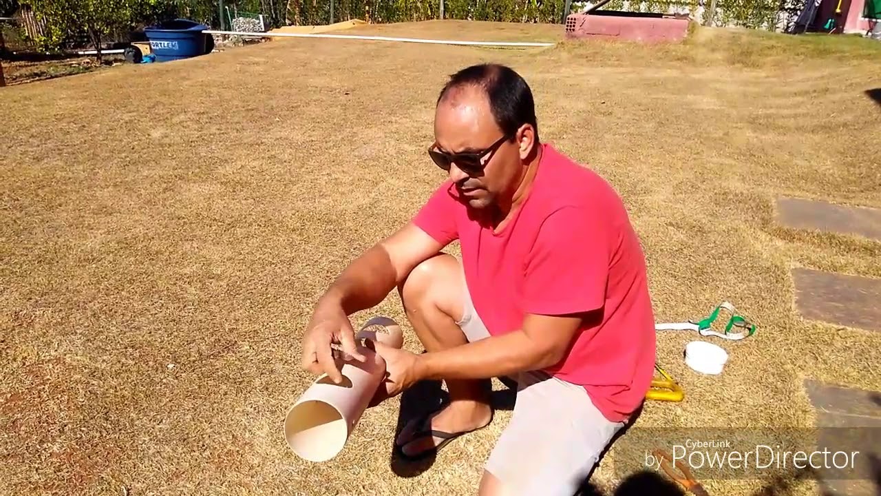 Morangos em cano de PVC: Passo a passo.