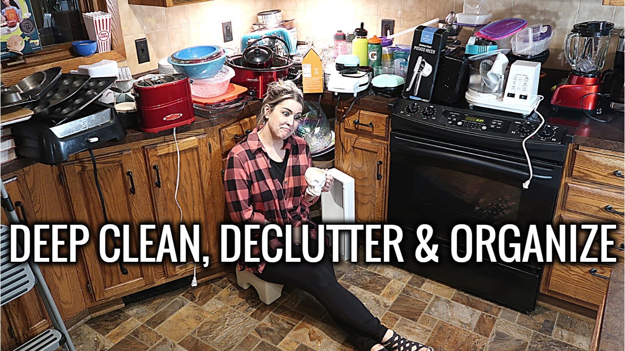THE MOST EXTREME KITCHEN DEEP CLEAN, DECLUTTER & ORGANIZE + Restock & Rearrange | Let's Do this!