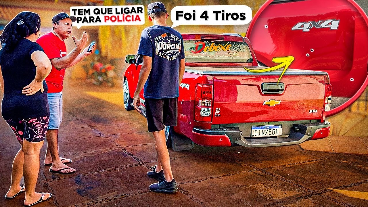ATIRARAM NA MINHA S10 🤦‍♂️ * meu pai quer liga pra polícia *