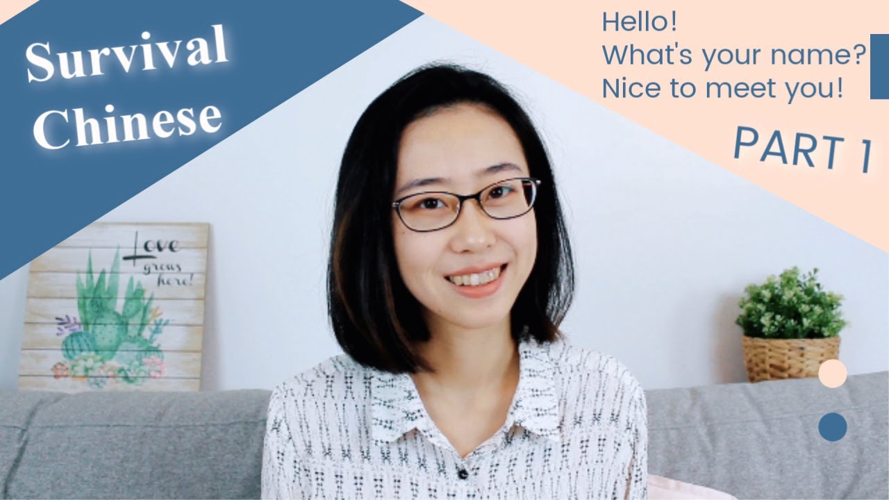 Learn Survival Chinese Lesson 01