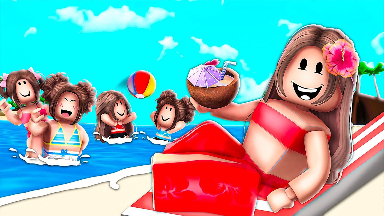 We Went On A SURPRISE DREAM VACATION With Our Kids In Roblox Brookhaven!!