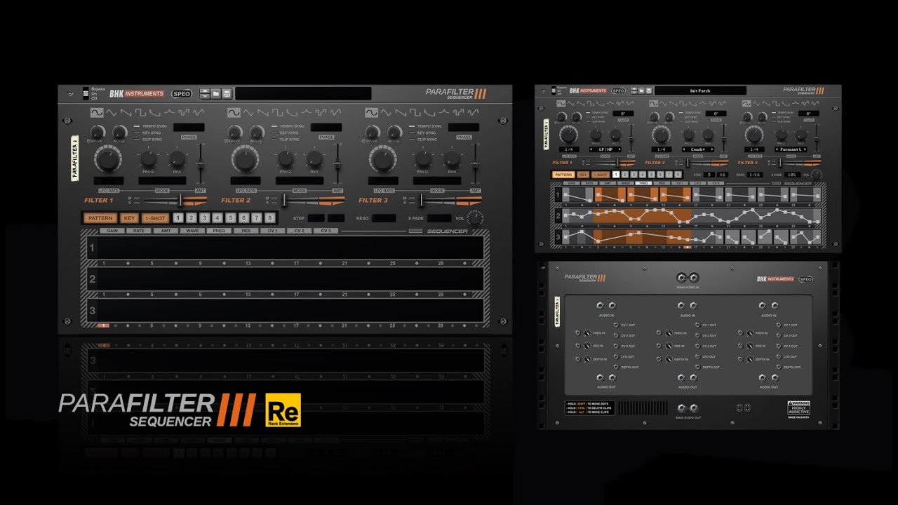 Parafilter Sequencer Rack Extension Update (walk through)