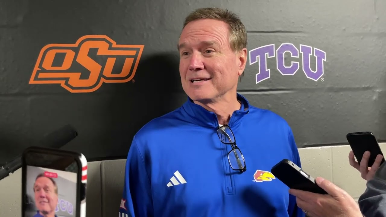 Bill Self gives final thoughts on KU's win over TCU, Big 12 changing the court