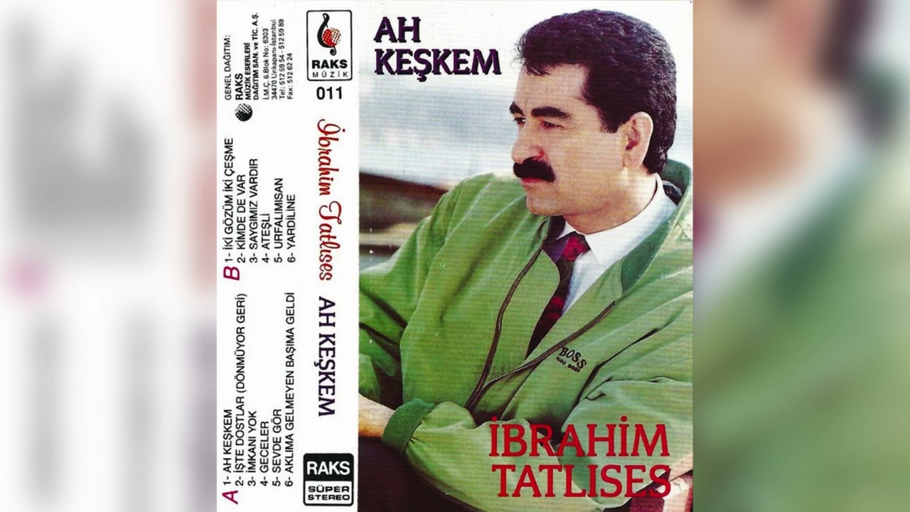 İbrahim Tatlıses - İki Gözüm İki Çeşme ( Yüksek Kalite ) @ 1992 Raks