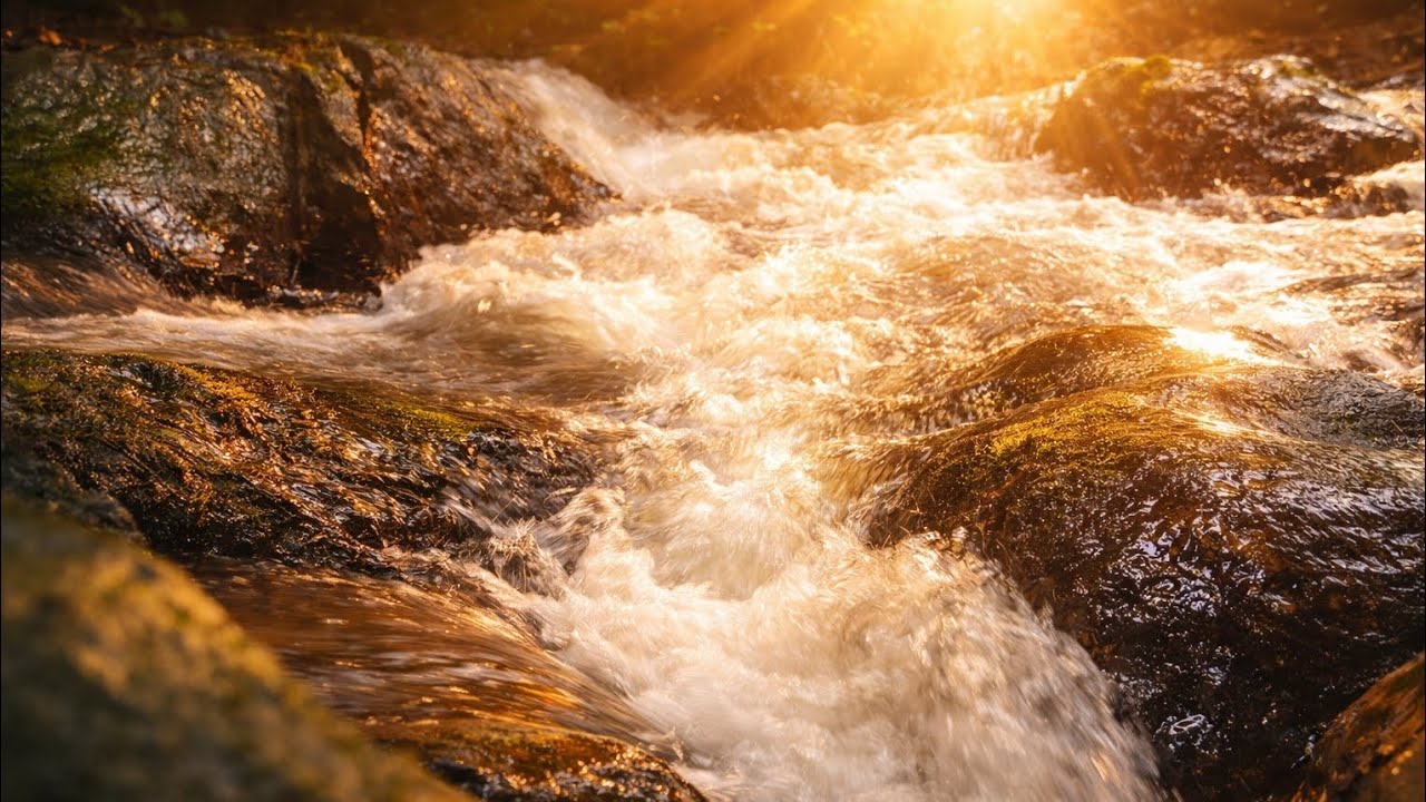 Calming River Water Sounds – Fall Asleep Fast
