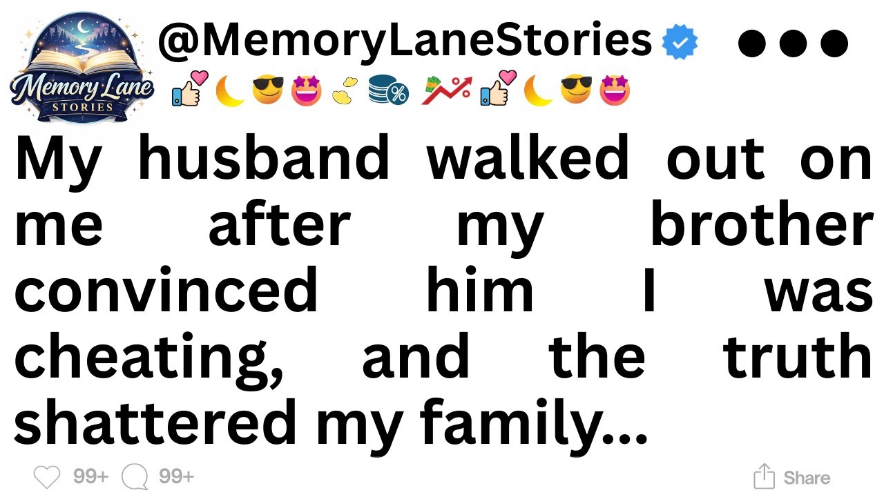 My husband walked out on me after my brother convinced him I was cheating...