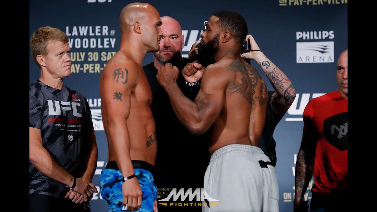 UFC 201 Weigh-Ins: Robbie Lawler vs. Tyron Woodley Staredown